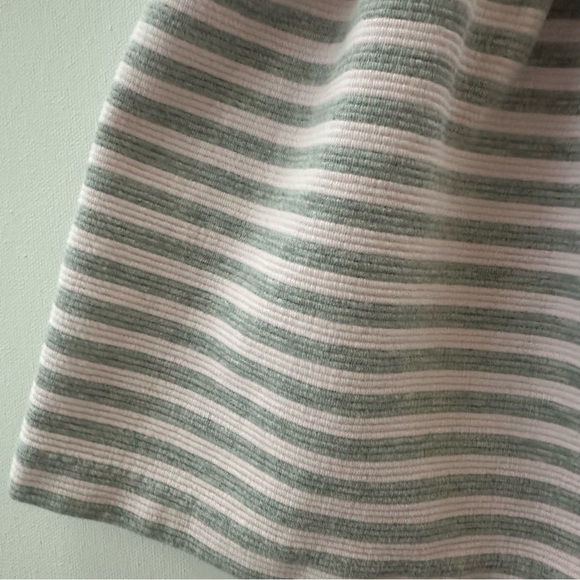 Ralph Lauren 18 Months Baby Girl Pink Gray Stripe Ponte Dress - Picture 2 of 5